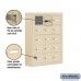 Salsbury Cell Phone Storage Locker - 5 Door High Unit (5 Inch Deep Compartments) - 15 A Doors - Sandstone - Surface Mounted - Master Keyed Locks